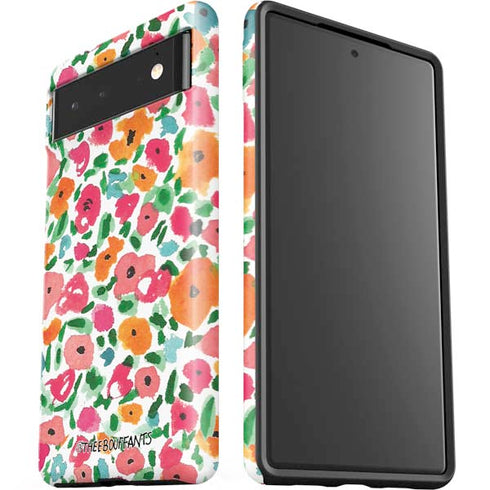 Bouffants and Broken Hearts Watercolor Floral Google Pixel 6 Case